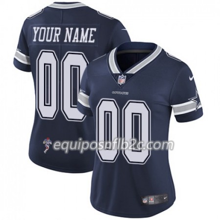 Camiseta Mujer NFL Dallas Cowboys Personalizar Nike Navy 